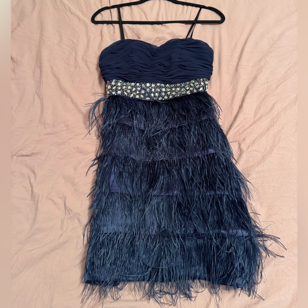 Formal feather dress